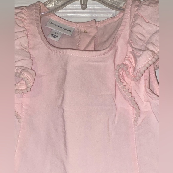 Calvin Klein Blush and Charcoal Floral Dress - Picture 5 of 8